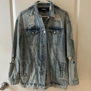 Women’s Express oversized jean jacket size xs/s